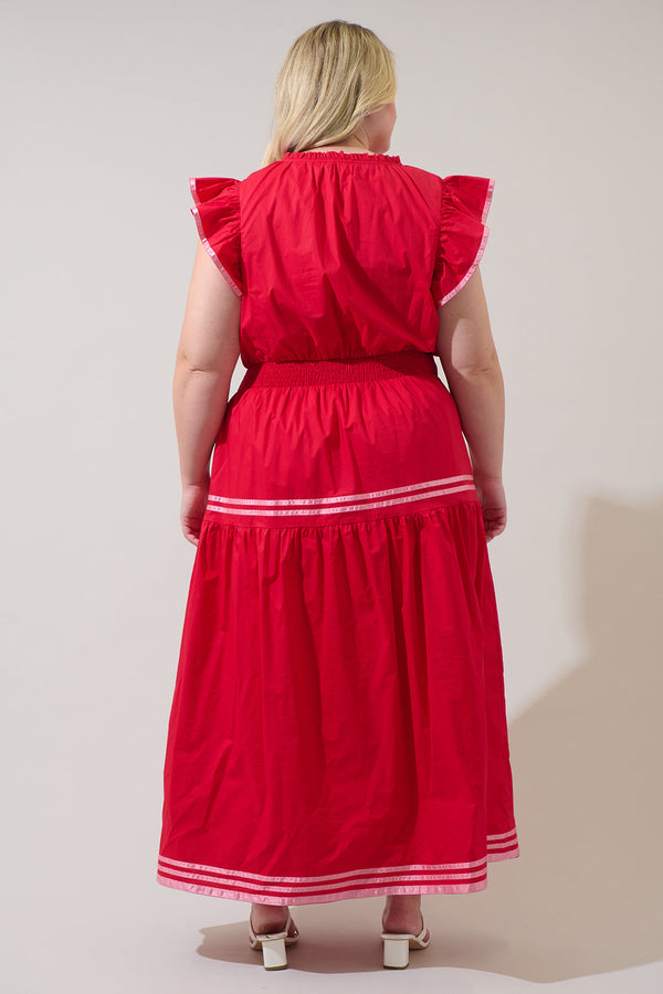 Sugarlips Solene Contrast Maxi Dress Curve