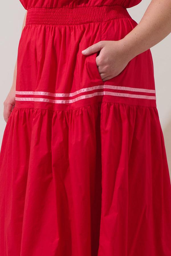 Sugarlips Solene Contrast Maxi Dress Curve