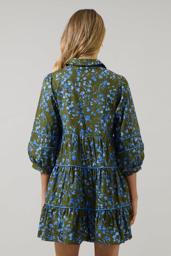 Sugarlips Solvay Floral Stark Tiered Mini Dress