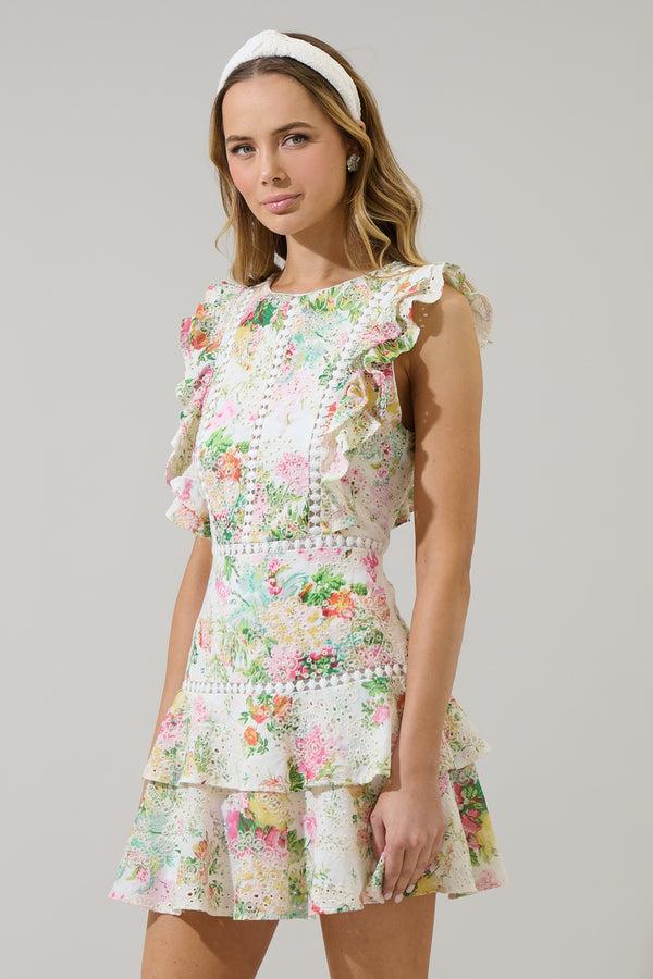 Sugarlips Sommerset Floral Rayana Ruffle Dress