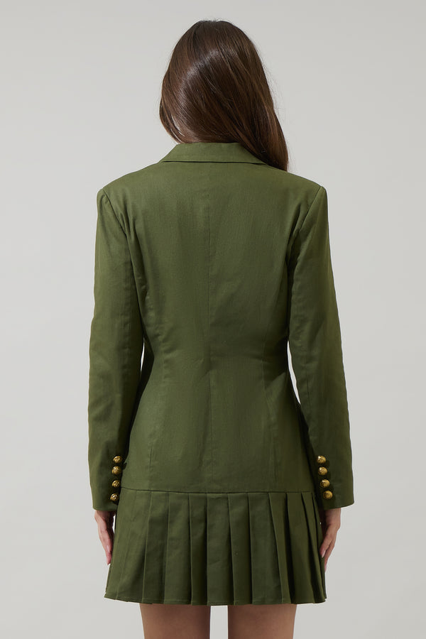 Sugarlips Sonya Celaya Pleated Blazer Mini Dress