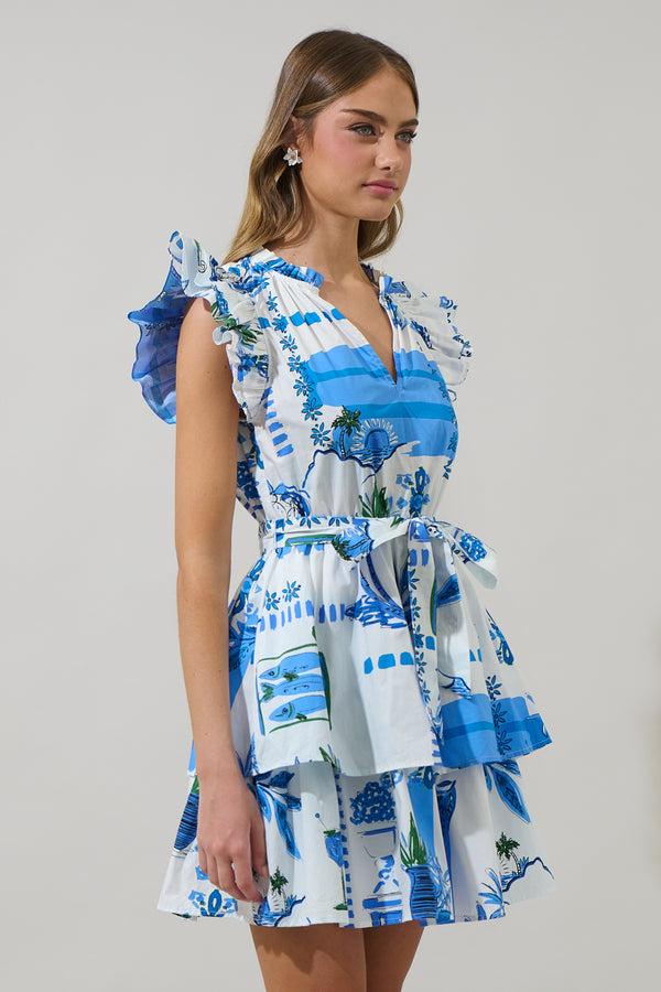 Sugarlips Sosy Postcard Marisol Tiered Mini Dress