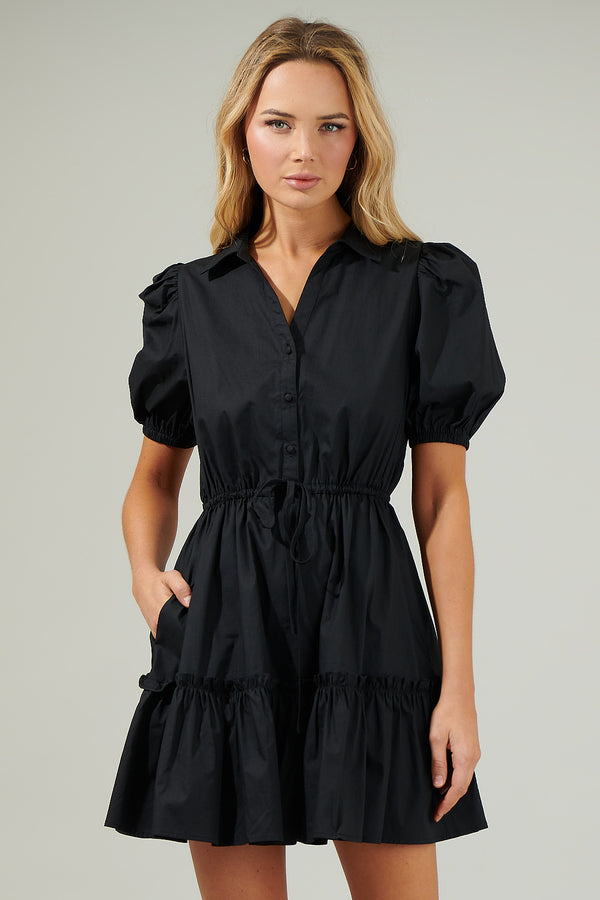 Sugarlips Stacie Button Down Mini Dress