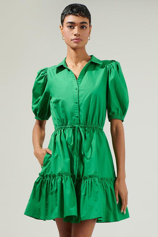 Sugarlips Stacie Button Down Mini Dress