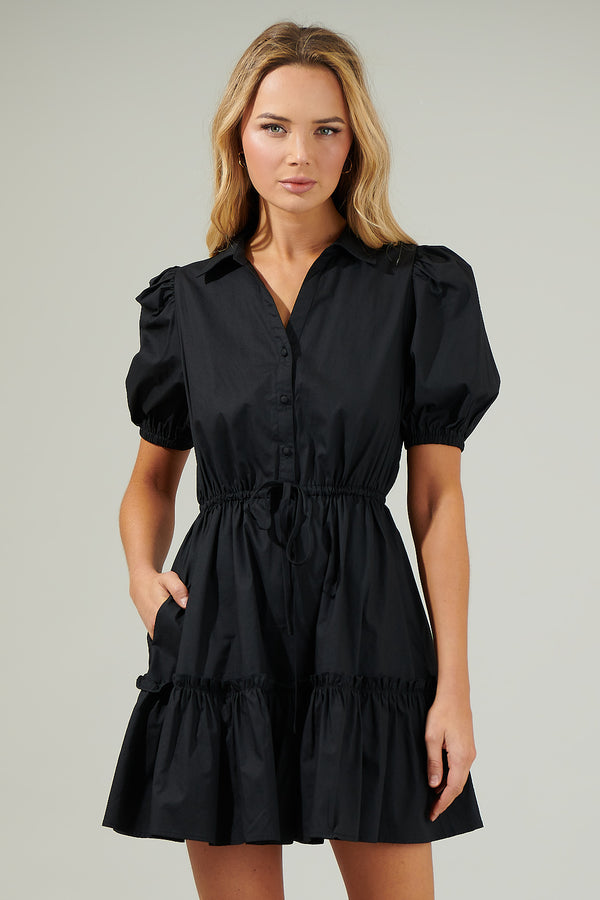 sugarlips Stacie Button Down Mini Dress