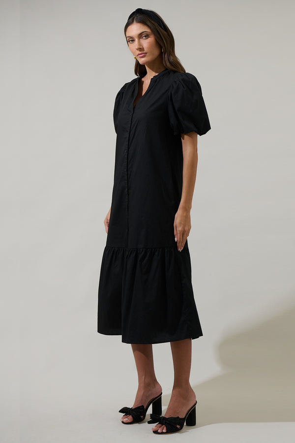Sugarlips Stilwell Short Sleeve Midi Dress