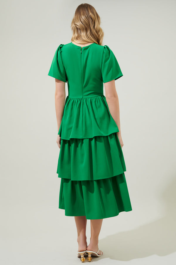 Sugarlips Sweet Nothing Tiered Midi Dress