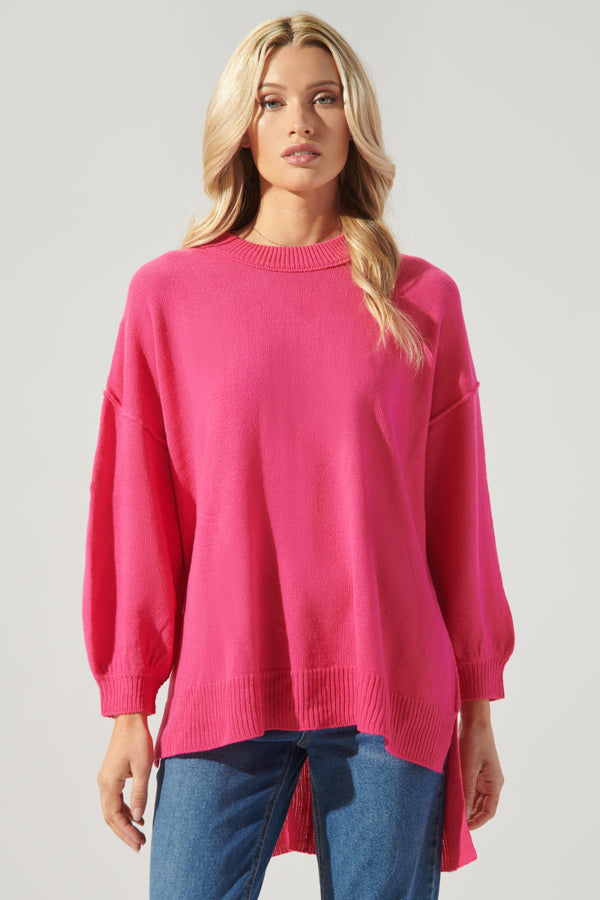 Sugarlips Sweet Sunday Hi Low Tunic Sweater