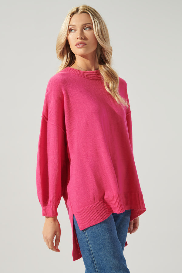 Sugarlips Sweet Sunday Hi Low Tunic Sweater