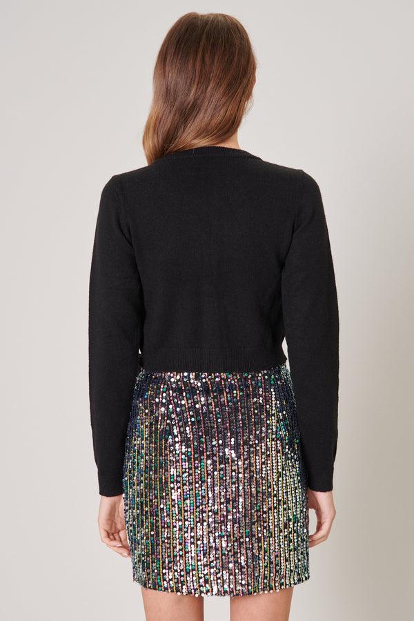Sugarlips Sylvie Crystal Button Front Cardigan