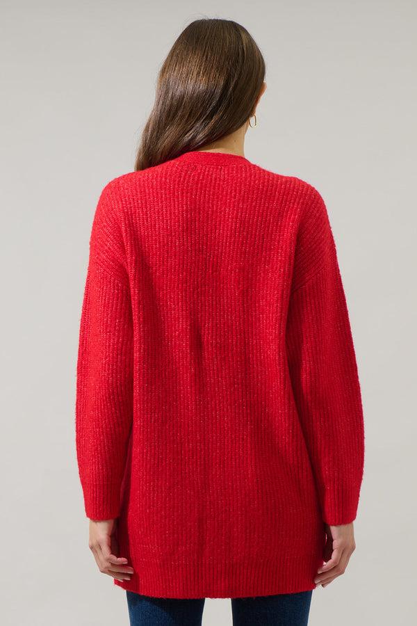 Sugarlips Tahlia Ribbed Oversized Cardigan