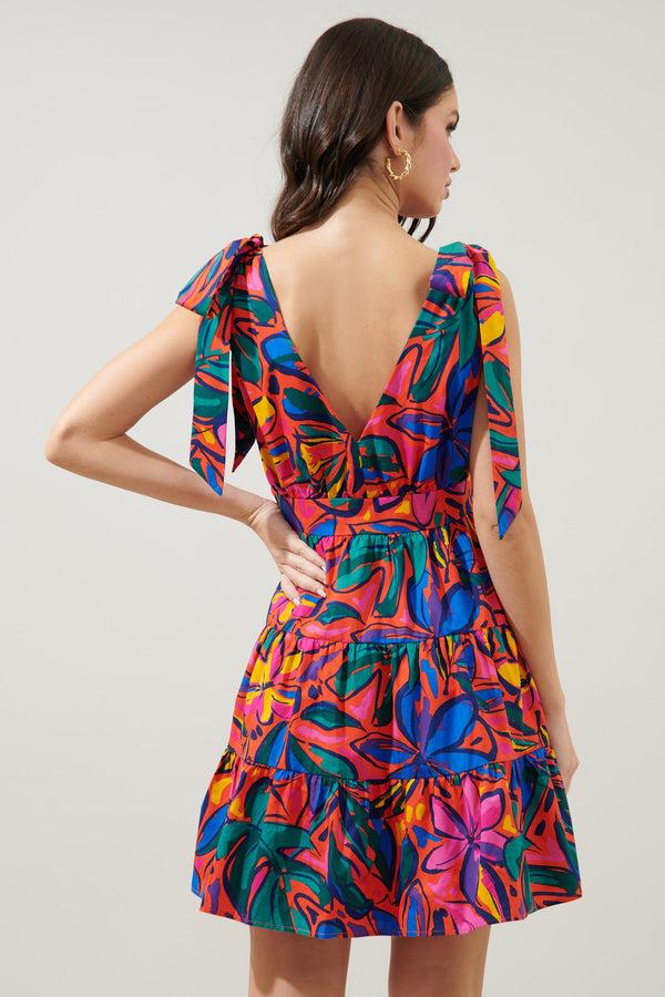 Sugarlips Talullah Tie Strap Tiered Mini Dress