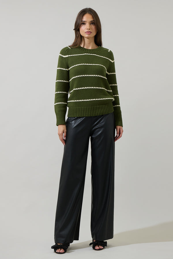 Sugarlips Tammy Stripe Long Sleeve Sweater
