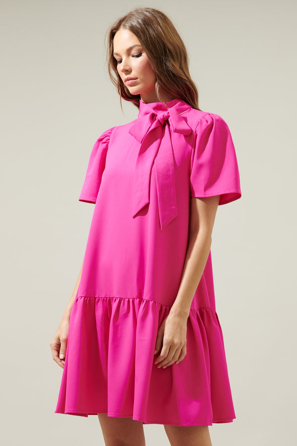 Sugarlips Tania Shift Ruffle Mini Dress