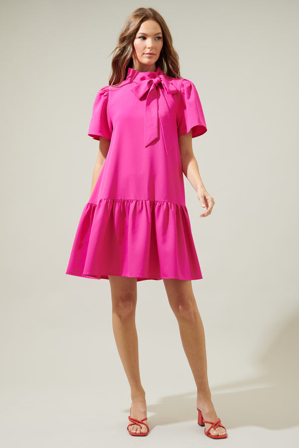Sugarlips Tania Shift Ruffle Mini Dress