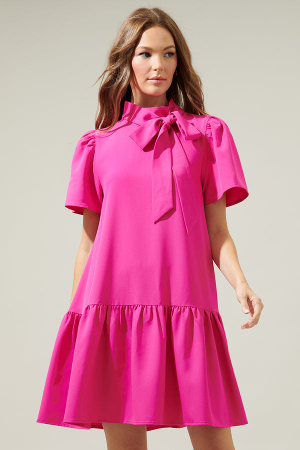 sugarlips Tania Shift Ruffle Mini Dress