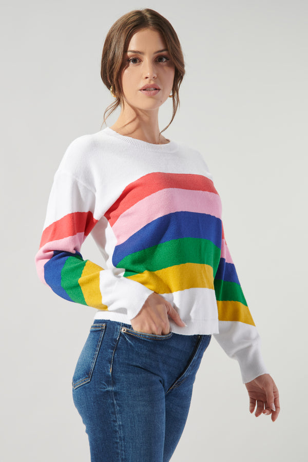 Sugarlips Tansy Rainbow Sweater
