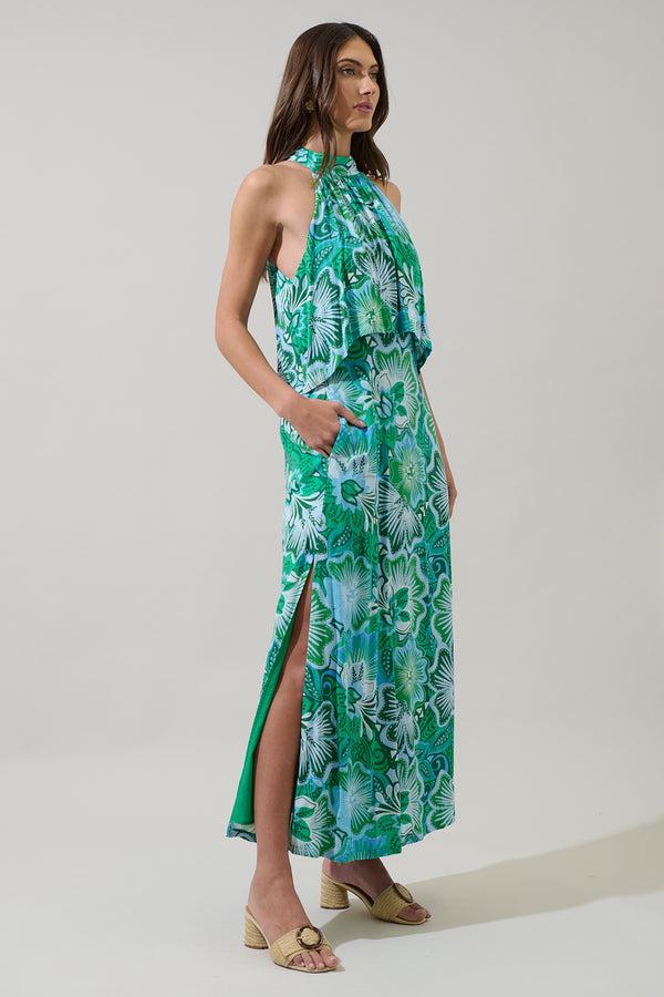 Sugarlips Tanti Floral Moya Sleeveless Maxi Dress