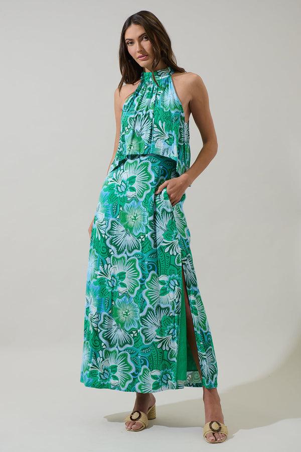 sugarlips Tanti Floral Moya Sleeveless Maxi Dress