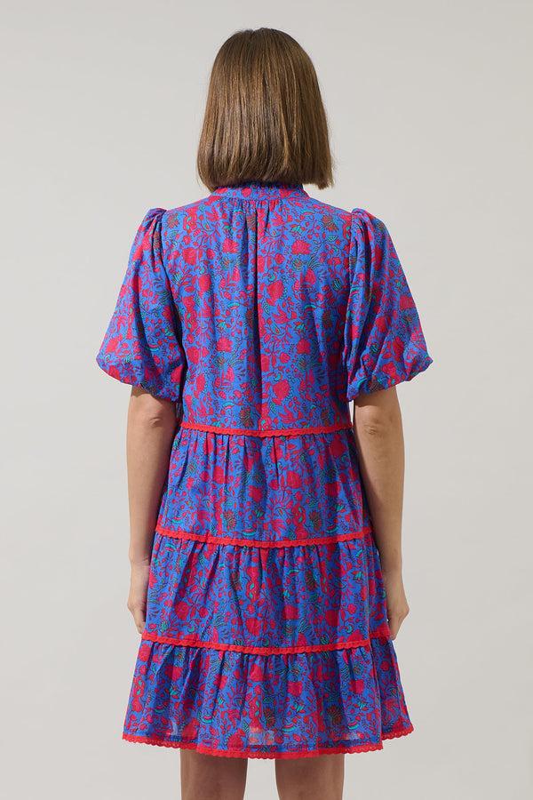 Sugarlips Tanya Floral Korra Tiered Mini Dress