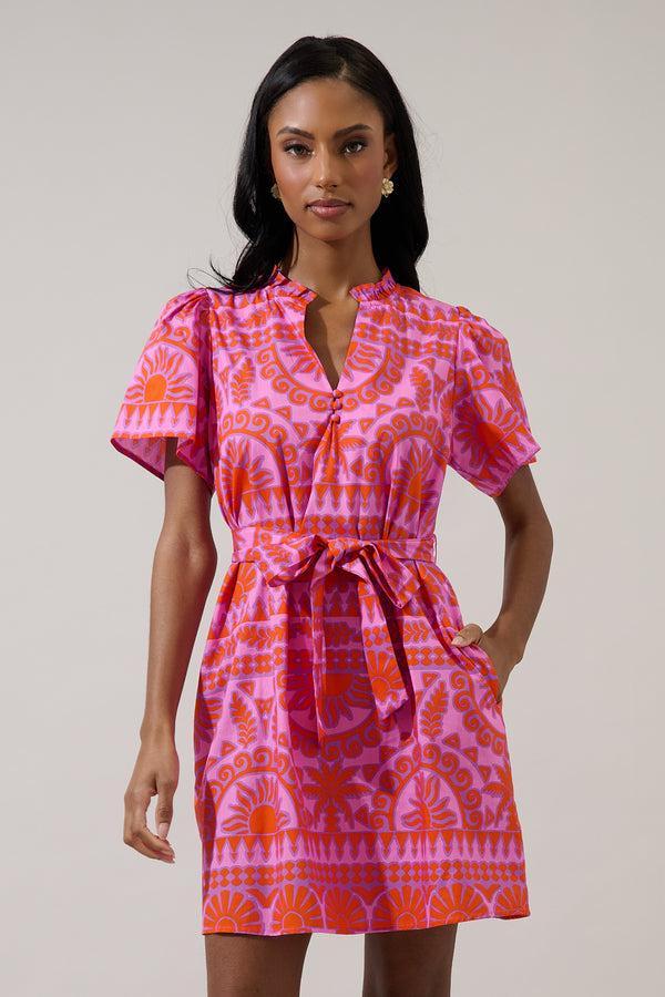 Sugarlips Tarie Tropical Ema Shift Mini Dress