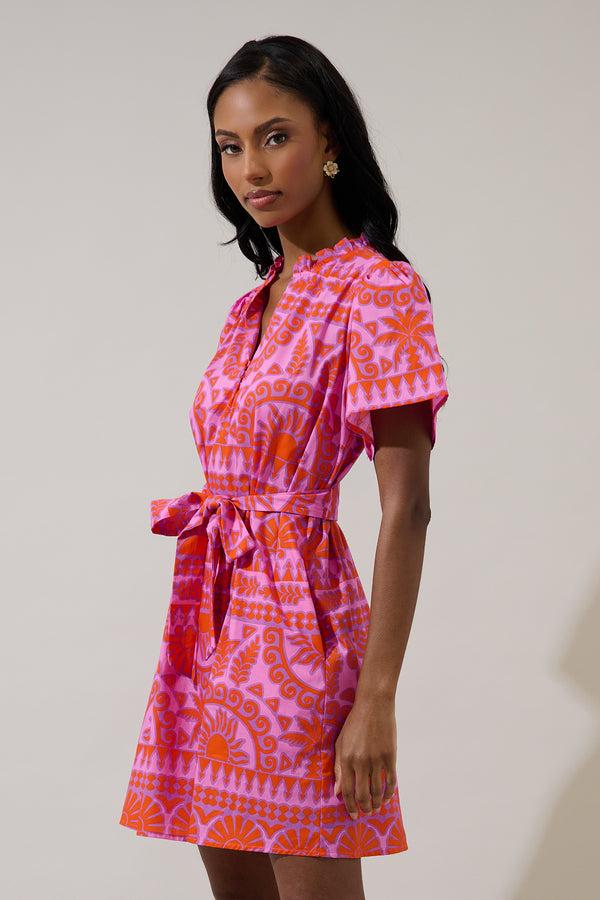 Sugarlips Tarie Tropical Ema Shift Mini Dress