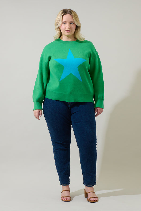 Sugarlips Tavi Star Pull Over Sweater Curve