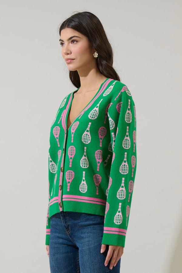 Sugarlips Tennis Club Button Up Cardigan