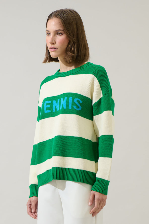 Sugarlips Tennis Stripe Sweater