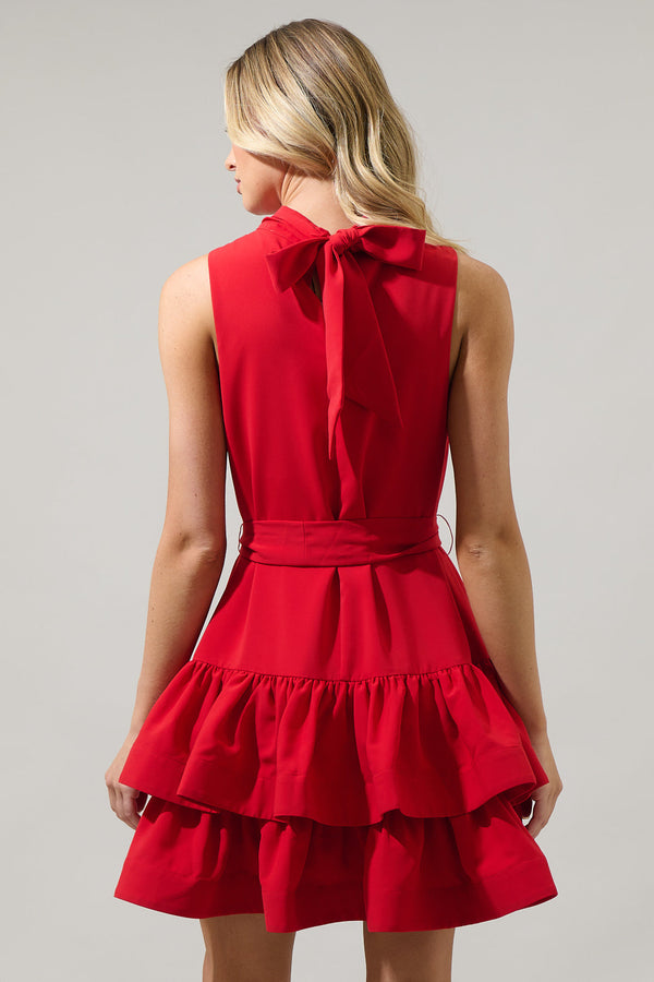 Sugarlips Teresa Ruffle Tiered Mini Dress
