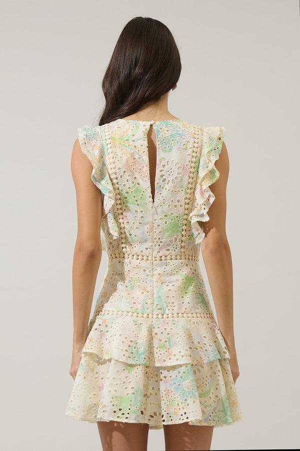 Sugarlips Tiarra Eyelet Rayana Ruffle Dress