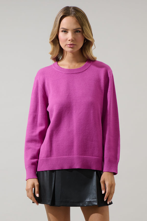 sugarlips Tiffani Round Neck Knit Sweater