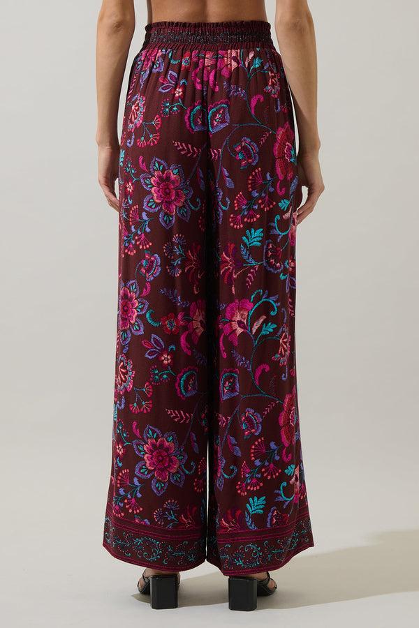 Sugarlips Tory Paisley Sofie Ruffle Wide Pants