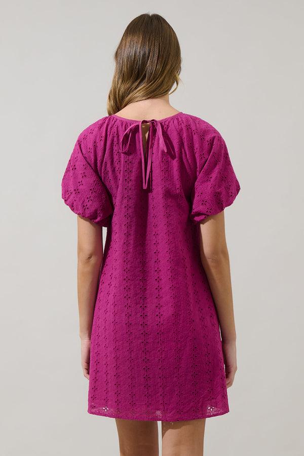 Sugarlips Tove Eyelet Mory Shift Mini Dress
