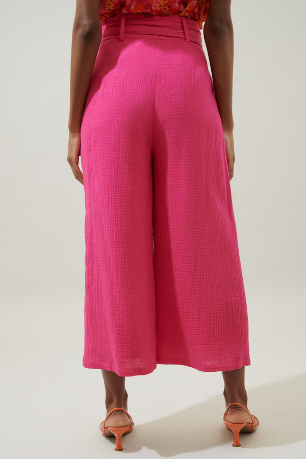 Sugarlips Tres Bien Cotton Wide Leg Pants