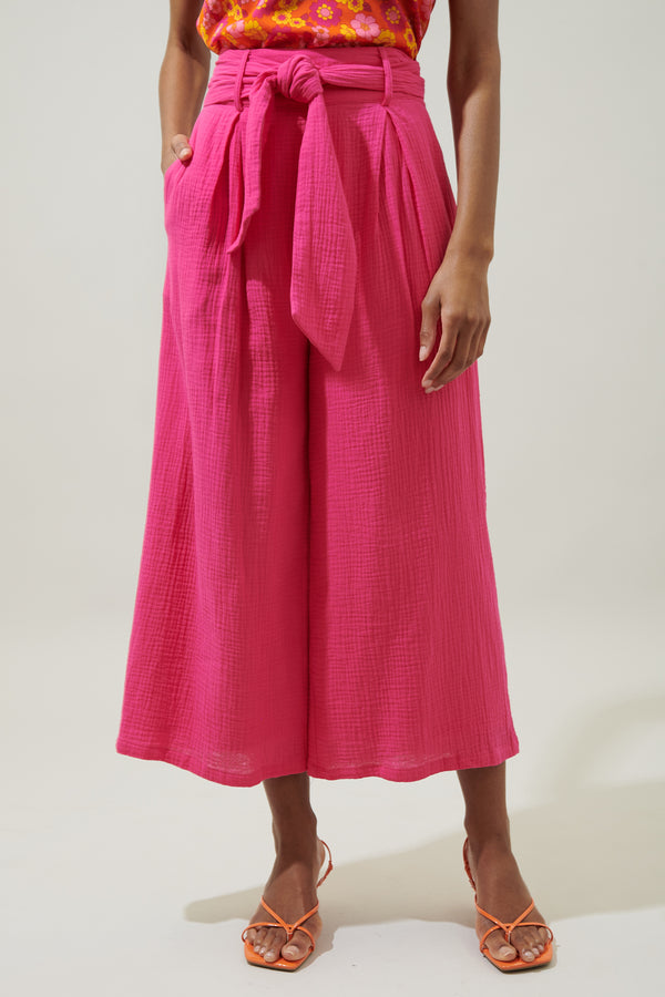 sugarlips Tres Bien Cotton Wide Leg Pants