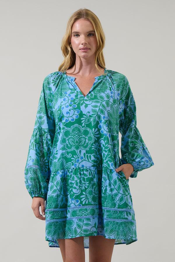 Sugarlips Tressa Floral Ivonna Shift Mini Dress