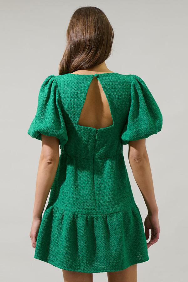 Sugarlips Trista Tweed May Tiered Mini Dress