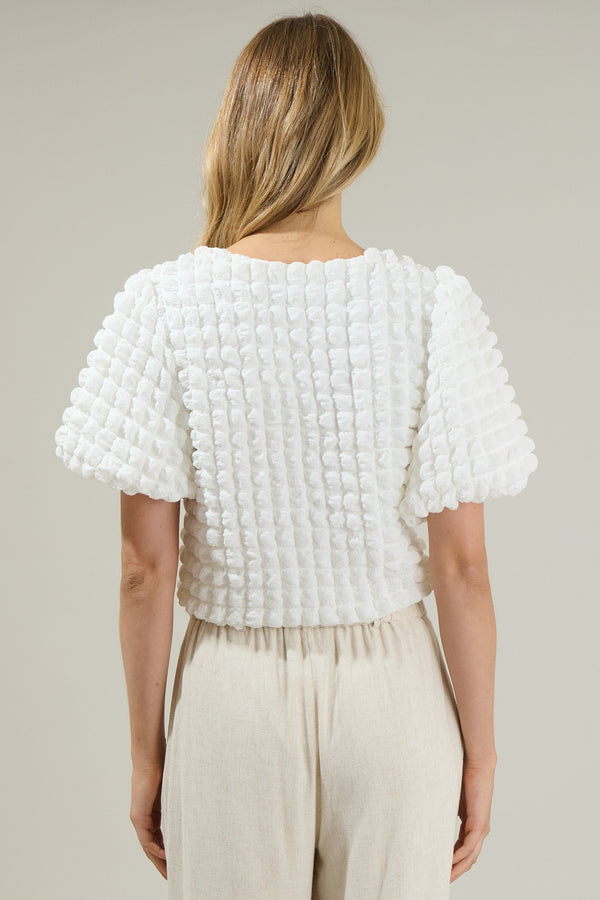 Sugarlips True Clover Bubble Crop Top