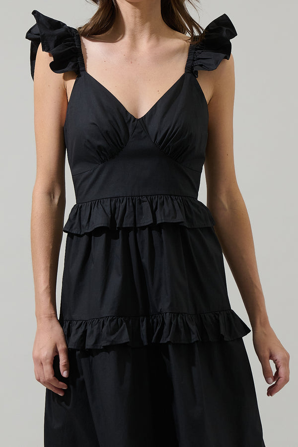 Sugarlips Truth Tiered Midi Dress