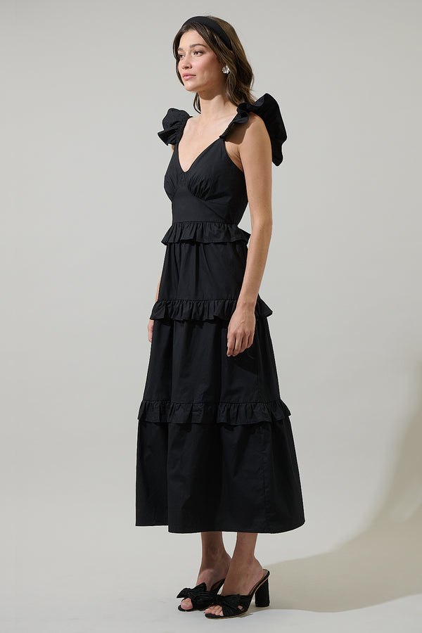 Sugarlips Truth Tiered Midi Dress