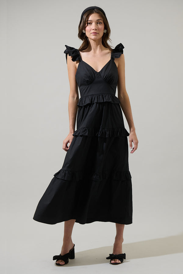 sugarlips Truth Tiered Midi Dress