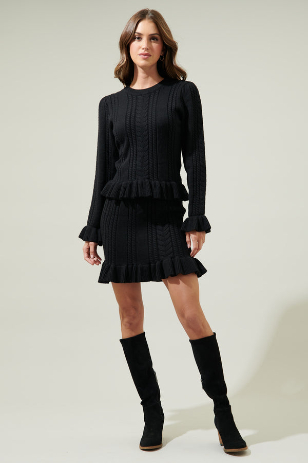 Sugarlips Tula Rosa Ruffle Mini Skirt
