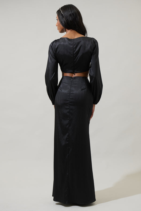 Sugarlips Tulia Cutout Tie Maxi Dress