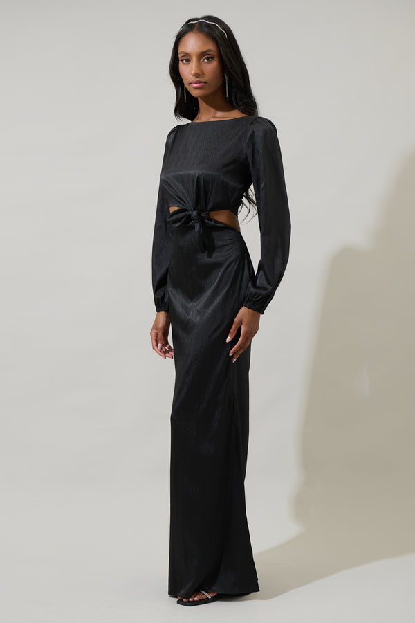 Sugarlips Tulia Cutout Tie Maxi Dress
