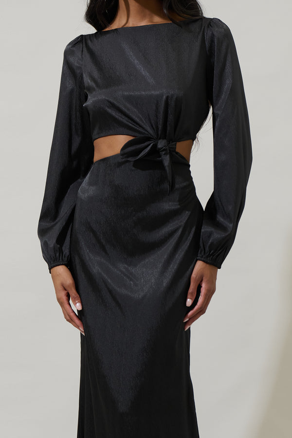 Sugarlips Tulia Cutout Tie Maxi Dress
