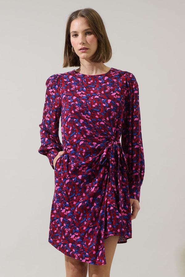 Sugarlips Turma Abstract Willy Wrap Mini Dress