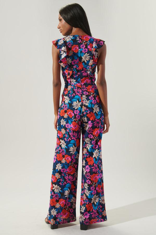 Sugarlips Ultra Flora Raquel Surplice Jumpsuit