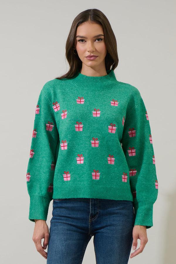 Sugarlips Under The Tree Embroidered Sweater