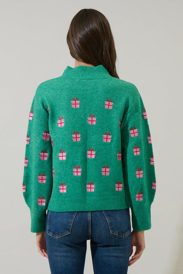 Sugarlips Under The Tree Embroidered Sweater